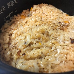 牛丼のつゆで炊き込みご飯